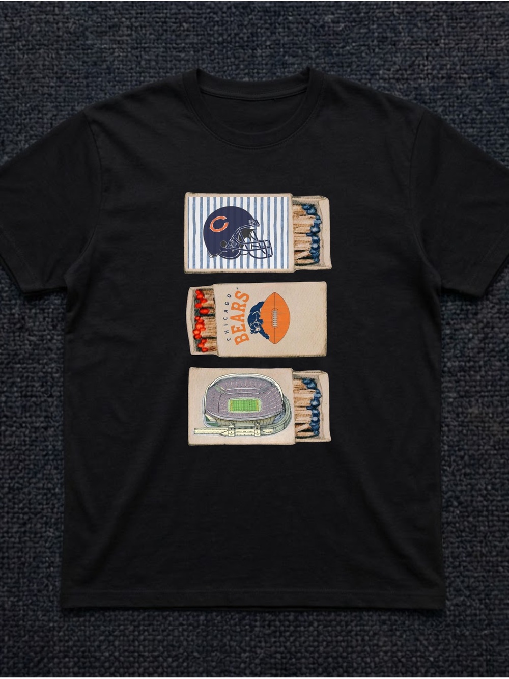 Gildan Black Chicago Bears Graphic Tee - Men